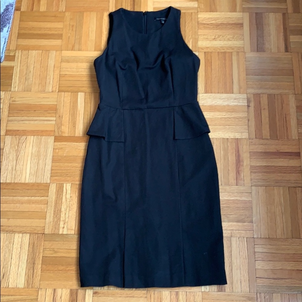 Like new Banana republic black peplum dress!